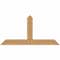 Ekena Millwork Portland Timber Gable Bracket, Western Red Cedar, 60"W x 30"H x 3 1/2"D x 5 1/2"F, 12/12 Pitch GBW060X30X0406POR00SWR - alternate 1